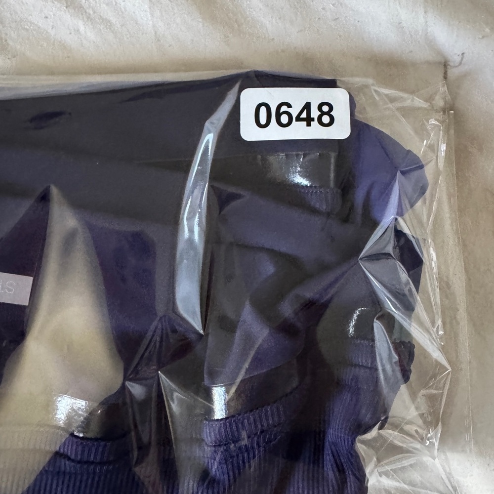 Adidas by Stella McCartney Blue Purple Athletic Tank Bra Top Sz S - Picture 10 of 10